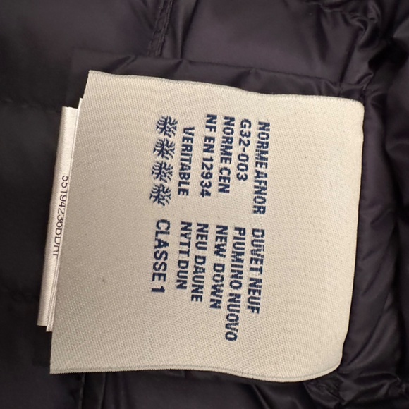 Moncler light down navy blue coat - Picture 3 of 16